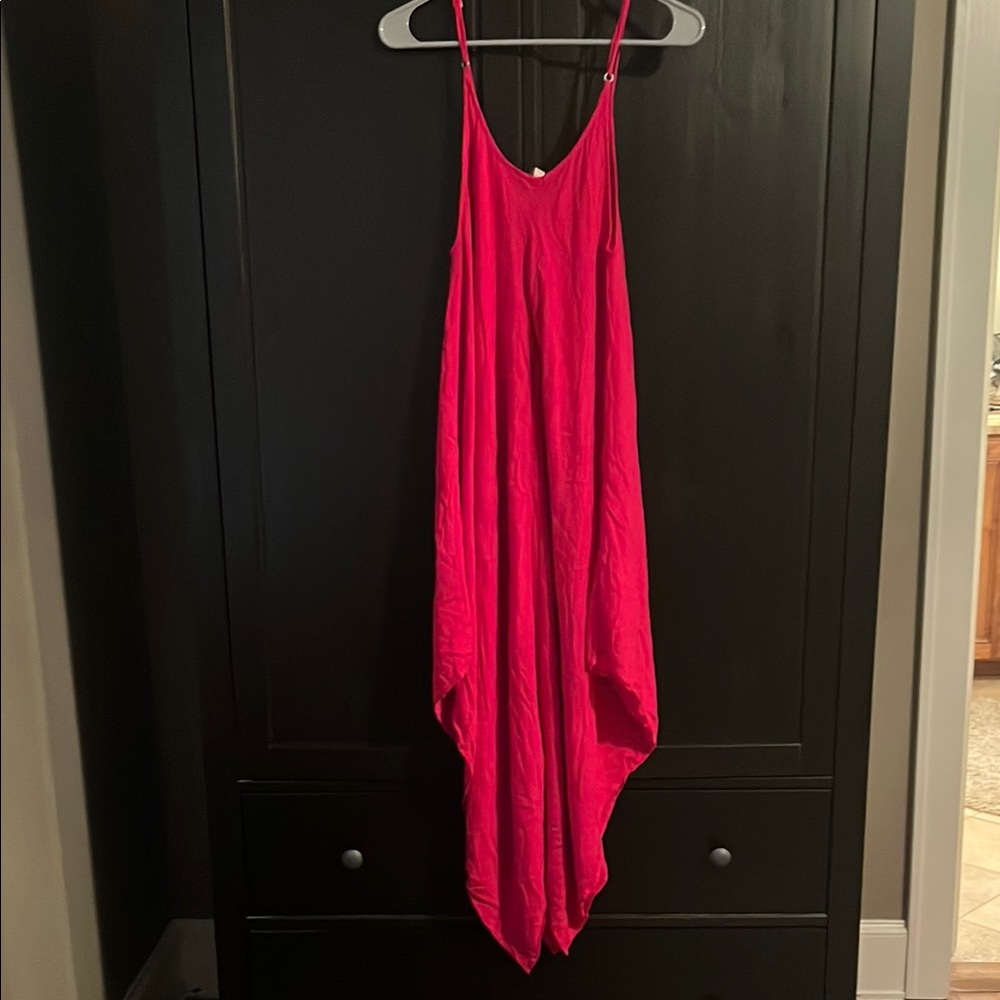 Elan Pink Asymmetrical High-Low Sundress